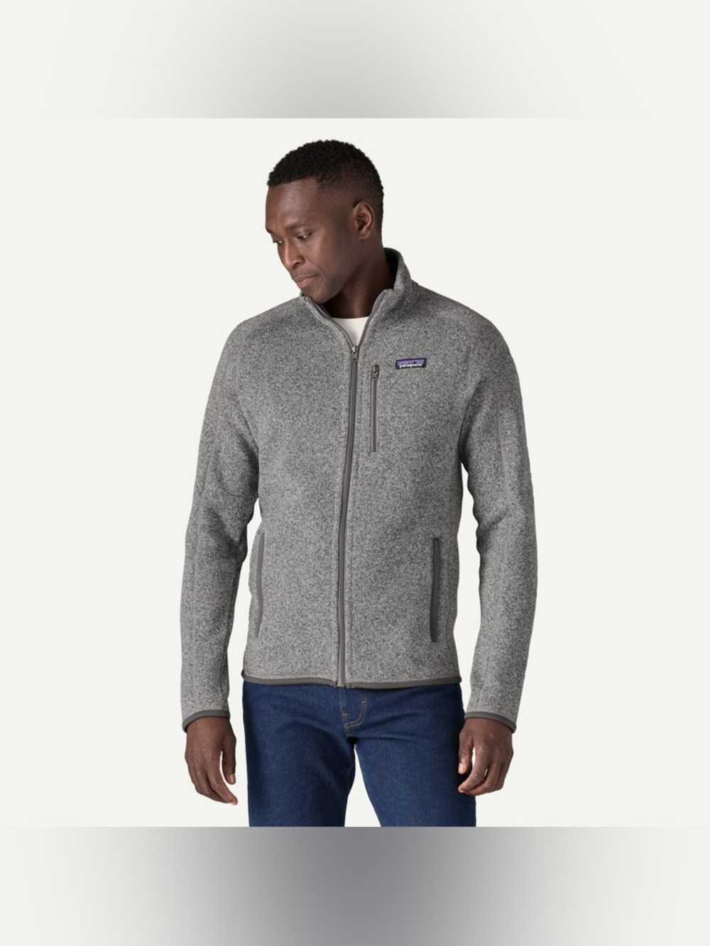 Patagonia Men's Better Sweater Fleece Zip Up Jacket in Stonewash size L
